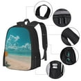 thumbnail image 2 of Disketp Shopping Cart On Tropical Beach Mochila Minimalista de Gran Capacidad, Mochila de Viaje para Escuela, Trabajo o Uso Diario, 2 of 6