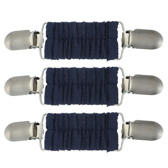 3Pcs Dress Clips Back Cinch, Retro Sweater Clips Cardigan Clips for Different Women Clothing(12.5x3.3x0.9cm, Blue)
