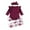 Claret, variant on Odeerbi Baby Boy Girl Clothes Baby Romper Toddler 2025 Long Sleeves Tops+Floral Pants+Headbands Set Outfits