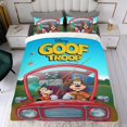 thumbnail image 4 of Tropa Goof Conjunto de sábanas temático, trío de piezas, cómodo y amigable con la piel, diseño único, regalo de decoración para el hogar para familiares, amigos y fans,135cm *200cm, 4 of 6