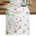 thumbnail image 2 of Retro Garden Flowers Plants Table Runner 36 Inches Long,Kitchen Dining Tablerunners Farmhouse Watercolor Floral Linen Table Runners Dresser Scarves for Home Dinner Wedding Holiday Party Decor, 2 of 9