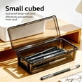 thumbnail image 5 of Pencil Box, Large Capacity Clear Hard Plastic Pencil Case for Kids Middle Back to School Supplies, 5 of 11