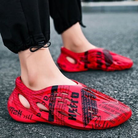 

Unisex Foam Runner Shoes Slip-On Beach EVA Sandals Hollow Sports Shoes Outdoor Water Shoes Casual Walking Shoes for Women Men