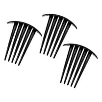 Unique Bargains 3 Pcs Small Side Combs Teeth Hair Combs Hair Clip Comb 3" PC Black