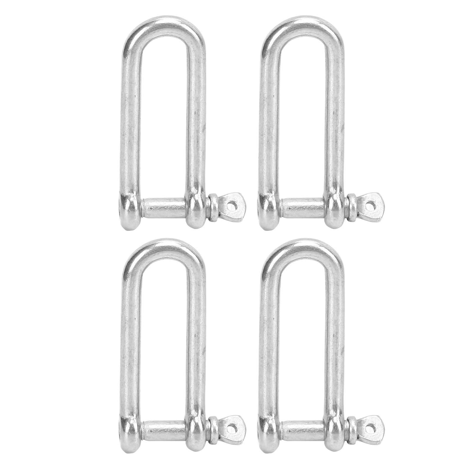 4pcs Stainless Steel Lengthen U Type Shackle U Sling Screws Wire Rope