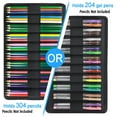 thumbnail image 4 of czcpp-Big Capacity Colored Pencil Case - 300 Slots Large Pen Case Organizer with Multilayer Holder for Prismacolor Colored Pencils & Gel Pen by (Green, 4 of 4