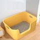 thumbnail image 2 of Arenero extragrande, arenero antisalpicaduras para gatos, montaje sin herramientas, arenero para varios gatos, arenero jumbo (amarillo), 2 of 5