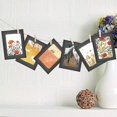 thumbnail image 4 of style1 Marco de fotos Marco de fotos de papel Kraft 4x6 Marco de fotos de cartón DIY de 30 piezas con clavija y cuerda de yute (negro), 4 of 5