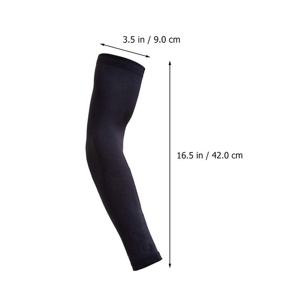 2 Pairs Outdoor Men Arm Sleeves Sun Protection Arm Guard Elbow Arm Cuff