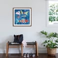 thumbnail image 3 of Art.com Boho Reef Fish I Art Print by Wild Apple Portfolio, Brown Frame Wall Art, 29" x 29", 3 of 5