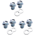 thumbnail image 1 of 6 Pcs Bouchon de Vidange de Carter d'Huile avec Rondelle pour Accord 90009-R70-A00,6 x Bouchons de Vidange de Carter d'Huile Moteur 6 x Rondelles, Argent, 1 of 5