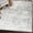 Trellis - Silver & Ivory, variant on ReaLife Machine Washable Rug - Stain Resistant, Non-Shed - Eco-Friendly, Padded, Family & Pet Friendly - Made from Premium Recycled Fibers - Vintage Distressed Trellis - Silver Ivory, 4' x 6'