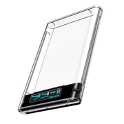 Zeiwohndc 2.5inch Transparently SATA to USB3.0 USB C Hard Drive Case Enclosure