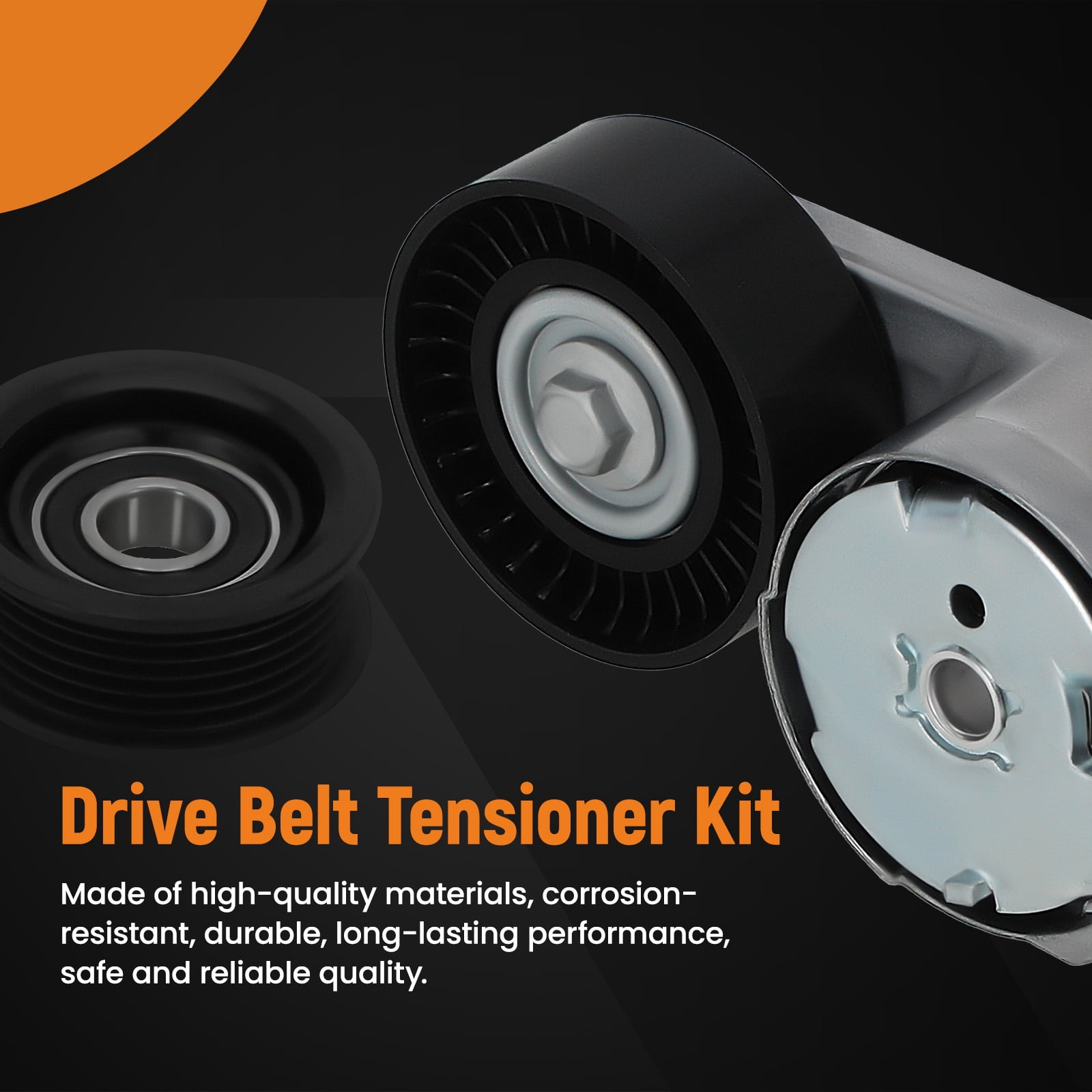 maXpeedingrods Tensioner Pulley Idler Pulley and Belt Tensioner Kit for Dodge Grand Caravan/Charger/Durango/Journey/Challenger/Avenger for Ram/Chrysler/Jeep 3.6L V6 Replace# 39282 38082