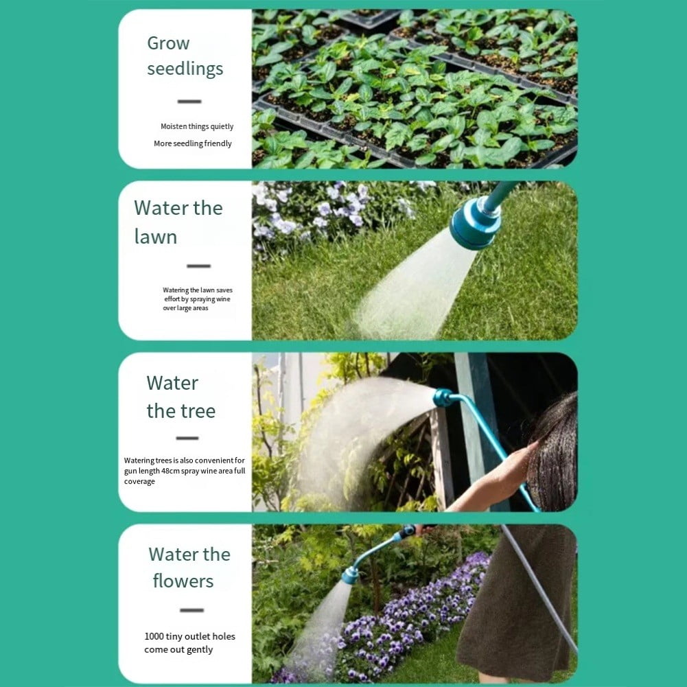 Watering Detachable 1000Holes Garden Hose with Thumb output Control