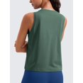 thumbnail image 2 of Musculosa CRZ YOGA de Algodón Pima Verde Grafito Talle S, 2 of 5