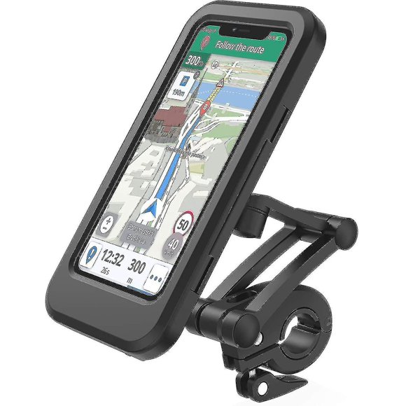 Waterproof Bike Phone Mount Cell Phone Holder 360 Rotation Motorcycle