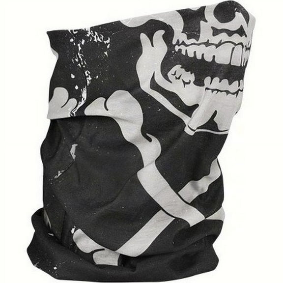Zan Headgear Motley Tube Poly Skull X Bones One Size