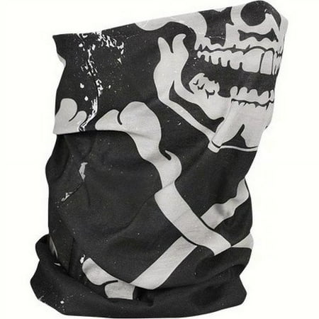 Zan Headgear Motley Tube Poly Skull X Bones One Size