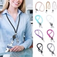 thumbnail image 4 of New Retractable Lanyard Badges Holder ID Lanyard Name Tag Universal Keychain Cellphones Office Id Hanging Rope Necklace Strap grey, 4 of 6