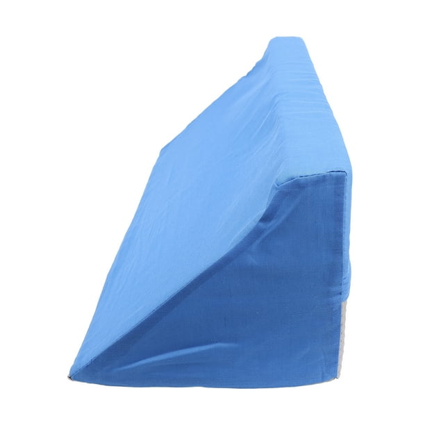 Almohada De Cuña De Posicionamiento De Cama, Almohada De Cuña Lateral Azul Antideslizante Triangular Elevada, Soporte De Tobillo Para Personas Que Duermen De Lado Para El