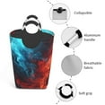 thumbnail image 4 of KLL Red And Blue Fire Laundry Hamper,Large Canvas Fabric Lightweight Storage Basket Toy Organizer Dirty Clothes Collapsible Waterproof, 4 of 6