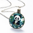 thumbnail image 6 of Panda Necklace Personalized Custom Photo Round Pendant Adjustable Stainless Steel Necklaces with Gift Box for Men Women Mothers Valentine's Jewelry Gift, 6 of 6