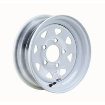 LIBRA 12 x 4 Trailer Wheel 5 Lug on 4.5" Bolt Pattern White Spoke -17002