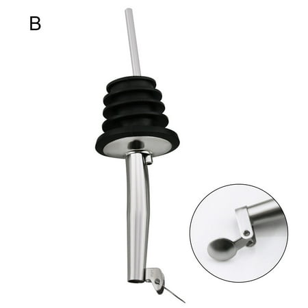 

Grandest Birch Beer Pourer Eco-friendly Dust-proof Stainless Steel Wine Pourer Spout with Lid for Home Retro