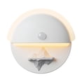 thumbnail image 2 of Lámpara de pared LED regulable, de bajo consumo y con sensor de movimiento. Blanco, 2 of 9