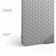 UAG MacBook Air 13 Case M5 2026 M4 2025 M3 2024 M2 2022 - Rugged One Piece Hardshell Transparent Clear Scratch Resistant Protective Cover, Essential Armor Ice
