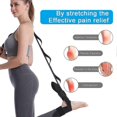 thumbnail image 3 of Sangle d'Étirement de Yoga, Sangles d'Exercice et de Levage des Jambes avec Boucles Réglables BBLVER, 3 of 5