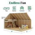 thumbnail image 4 of Little Cottage Co. 11x12 Pennfield Cottage Playhouse with Floor and Loft, Outdoor Wood Do-It-Yourself Kit, 4 of 14