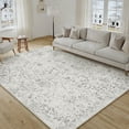 thumbnail image 4 of BERTHMEER 5'x7' Area Rugs for Living Room Kitchen Bedroom Rugs Non Slip Washable Vintage Gray Carpets Oriental Distressed Home Office Dorm Dining Room Traditional Distressed Throw Rugs, 4 of 6