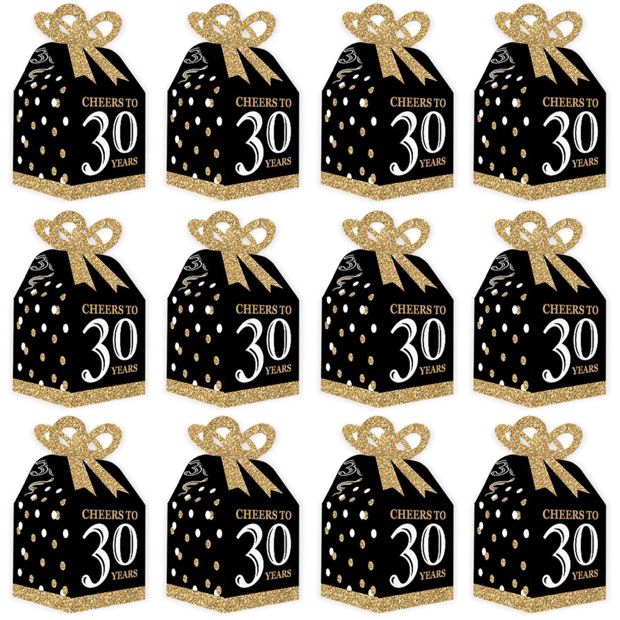 12 Goldene Geschenkboxen Zum 70. Geburtstag – Giebelboxen, 10,8x7,6x19,7 Cm, Zum Selbstbefüllen