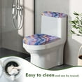thumbnail image 5 of Yuyamidu Purple Marble Print Toilet Tank Cover Toilet Lid Accessories Universal Fit Size 2 PCS Toilet Lid Dust Cover Set Dust Splash Resistant Toilet Seat Covers, 5 of 7