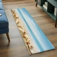 thumbnail image 4 of Beach Coastal 2'x6' Runner Rug, Summer Seaside Shell Starfish Nautical Washable Non-Slip Area Rugs for Hallway Kitchen Floor Bedroom Entryway, Laundry Carpet Decoration Indoor Mat, 4 of 9