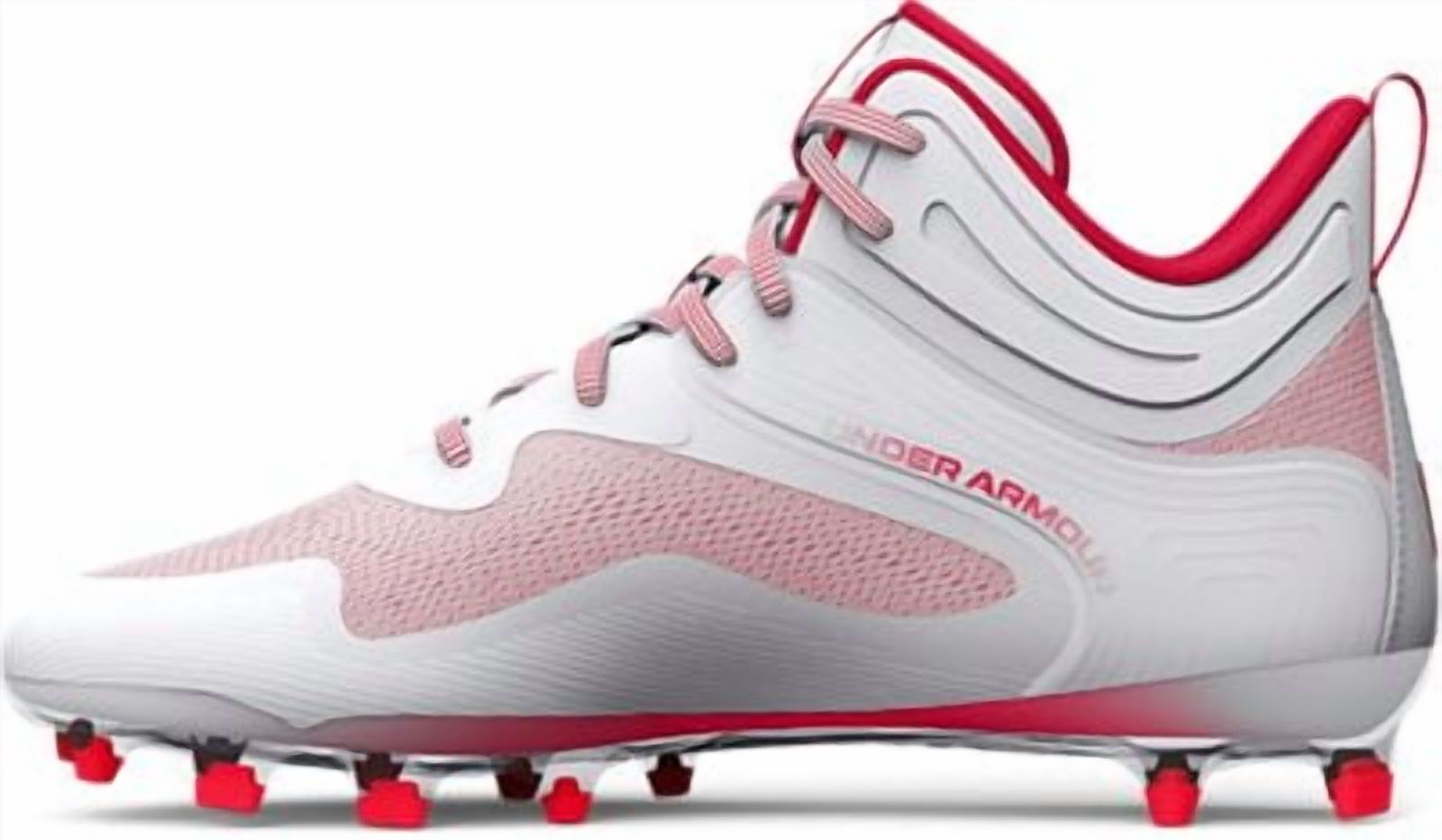 New Under Armour Command MC Mid UA Lacrosse Cleats White Mens 15 Men main image 4
