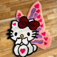 thumbnail image 1 of New Sanrio Hello Kitty Cartoon Rug Bedroom Bedside Decoration Anime Carpet Kawaii Plush Living Room Foot Mat, 1 of 5