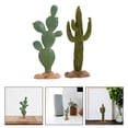thumbnail image 3 of 2Pcs Simulated Cactus Adornments Lifelike Cactus Figurine Desktop Cactus Modeling Statue, 3 of 8
