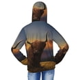 thumbnail image 4 of Cauagu Yak Print Sun Protection Jacket for Teen,Full-Zipper Long Sleeve Sun Shirts with Pockets UV Hoodie Shirts Outdoor Athletic Jacket-, 4 of 7
