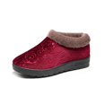 thumbnail image 1 of XIHAHA botas de invierno, zapatos de mujer, botas de nieve con estampado cálido, piel peluda, tela de algodón de terciopelo, botines cómodos, botines antideslizantes para ancianos, 1 of 5