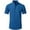 #Dark Blue, variant on Men's Business Casual Short Sleeve Shirt,Solid Color,Turn-Down Collar,Button-Front Closure,Wrinkle-Resistant,Blue,Big and Tall Man XL