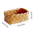 thumbnail image 2 of Woven Round Bread Basket Wicker Fruit Bowl for Kitchen Counter Rattan Organizing Basket Storage Basket Bread Basket for Serving Vegetable Basket 23 * 18 * 10cm, 2 of 9