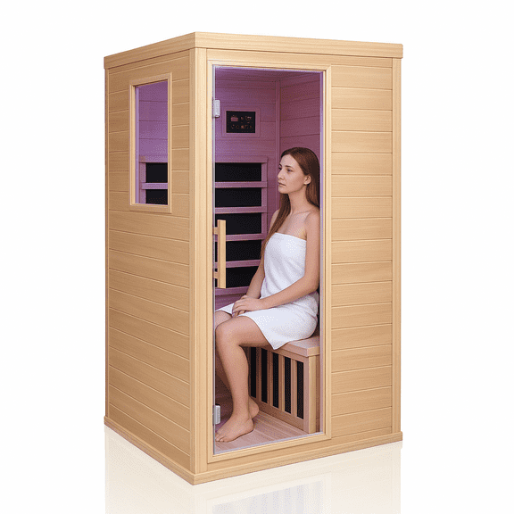 Home Sauna with 6 Far-Infrared Heating Panels