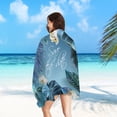 thumbnail image 4 of TIELUTT Microfiber Beach Towels Lightweight Blue Bath Towels Sandproof Beach Blankets Floating for Babies Glitter Pool Float Set Baby Bath Floater Inflatable Pool for Kids Swimming Pool Stuff, 4 of 5