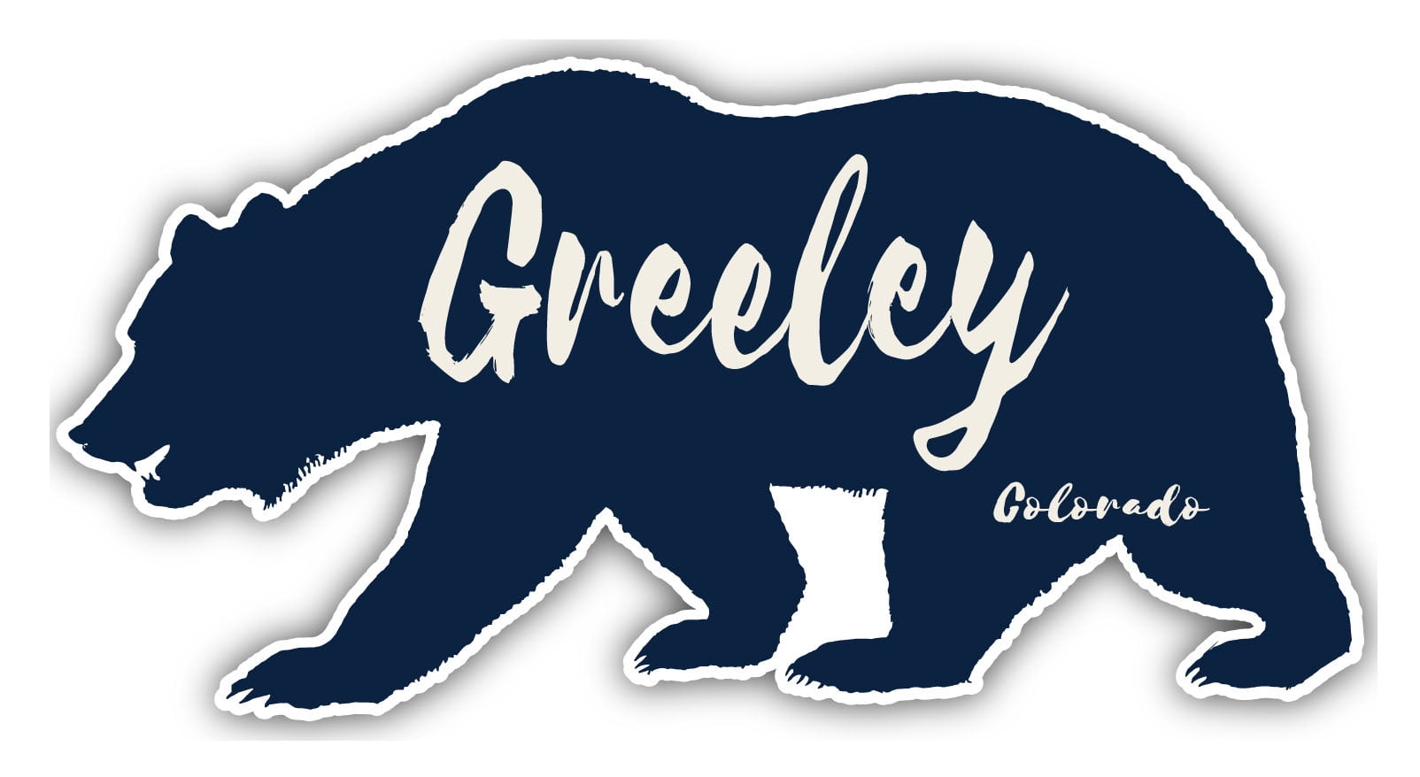Greeley Colorado Souvenir 4-Inch Vinyl Decal Sticker Bear Design -  Walmart.com