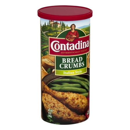 Fish Bread Crumbs - (5 Pack) Contadina Seasoned Italian Style Bread Crumbs 10 oz. Canister