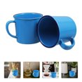 thumbnail image 4 of 2 tazas de té esmaltadas de imitación retro para beber agua, para el hogar, 4 of 8