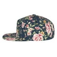 thumbnail image 3 of Haiem Vintage Floral Classic Snapback Cap Flat Bill Hat Baseball Cap Adjustable Size Cotton Dad Hat, 3 of 9